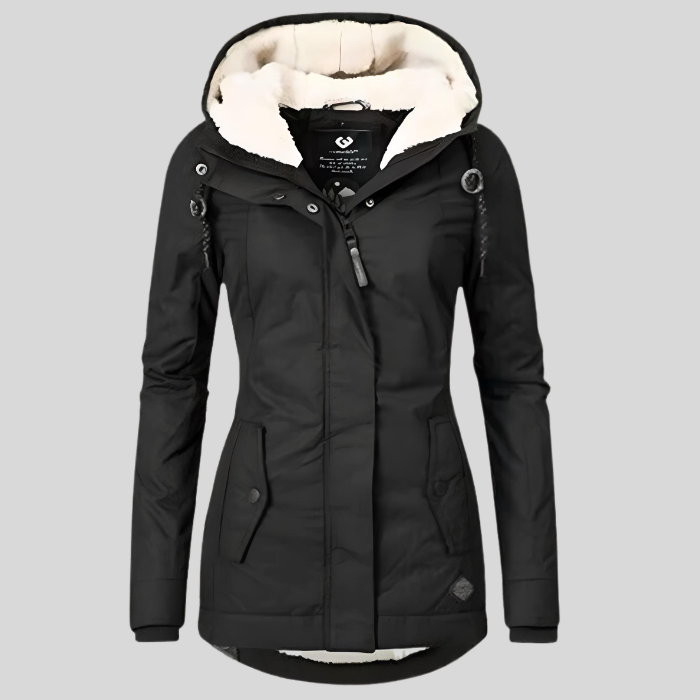 Tamara |  Long Jacket With Hood And Lining