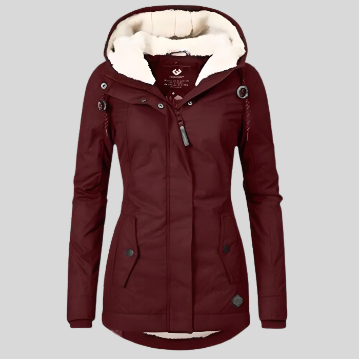 Tamara |  Long Jacket With Hood And Lining