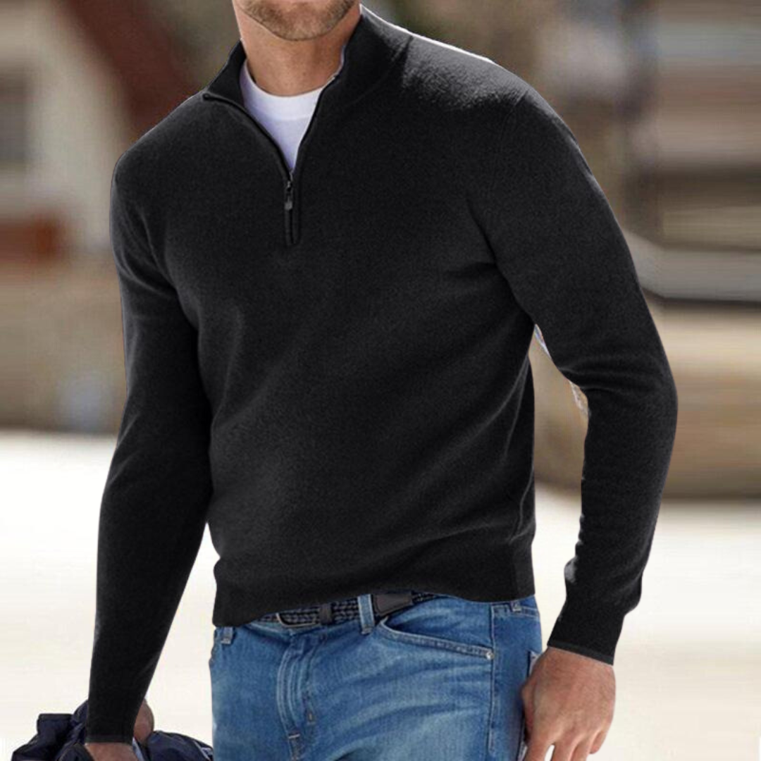 Mason | Premium Zip-Neck Sweater