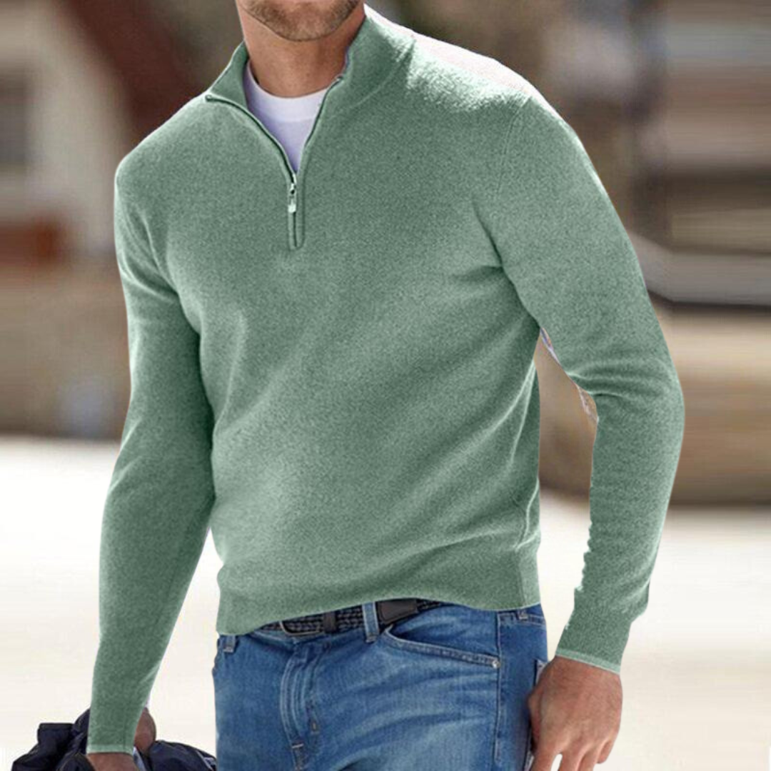 Mason | Premium Zip-Neck Sweater