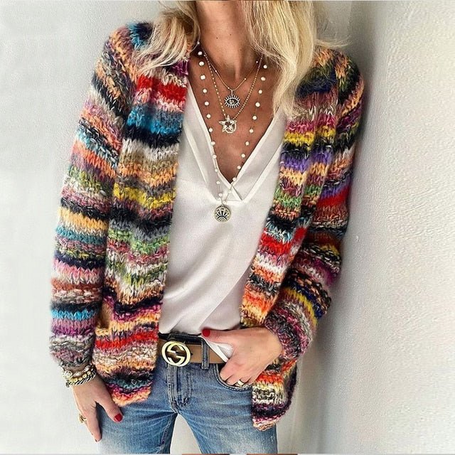 Daria | Cozy Multicolor Cardigan